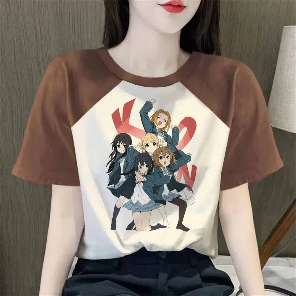 Áo thun K-on shoujo goth Dạo Phố Nhật Bản Anime Áo Phông manga Retro 2000 Hàn Quốc Thời Trang Anime