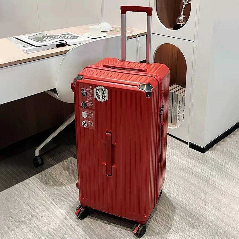 Vali 5 bánh chống cháy nổ, dung tích lớn, kích thước 22-28 inch, có khóa mật khẩu, vali kéo du lịch 