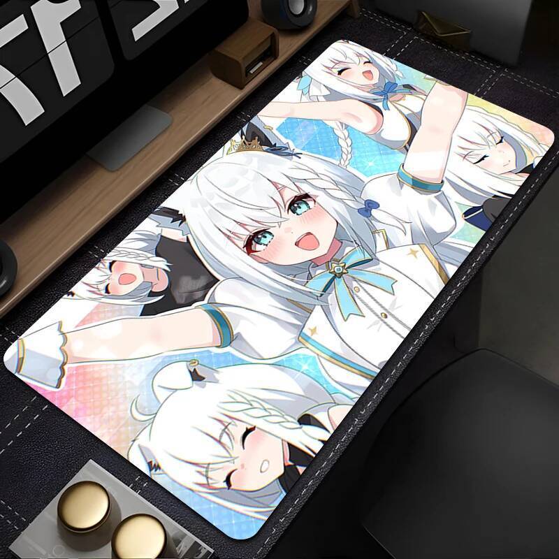Miếng Lót Chuột Văn Phòng Laptop Bàn Phím Mousepad H-holive Shirakami Fubuki Pc Máy Tính Để Bàn Thảm