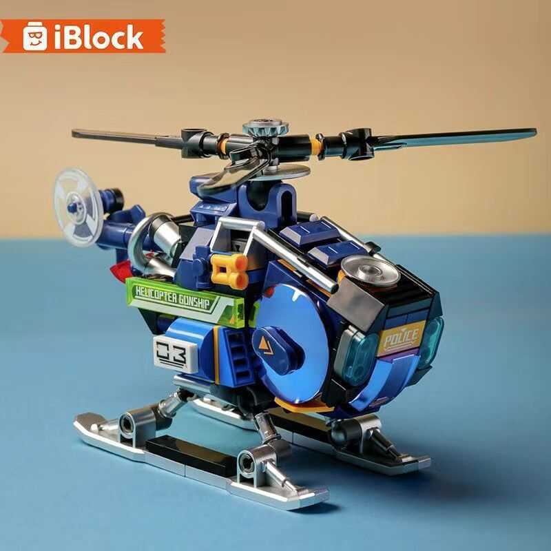 Iblock Sản Phẩm Mới Đồ Chơi Lắp Ráp Dành Trẻ Em Cảnh Sát Cứu Hỏa Đặc Biệt Mô Hình Mecha Ngầu Quà Sin