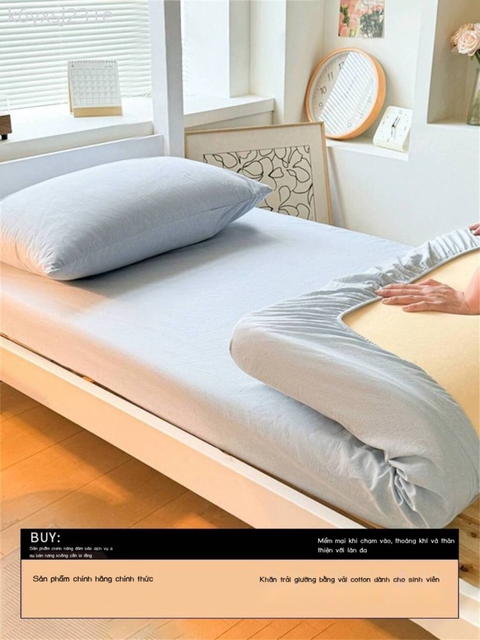 [ Siêu Tiết kiệm] Ga ký túc xá sinh viên MUJI, cotton nguyên chất, mẫu mới 2026, vỏ bọc nệm 90x190,
