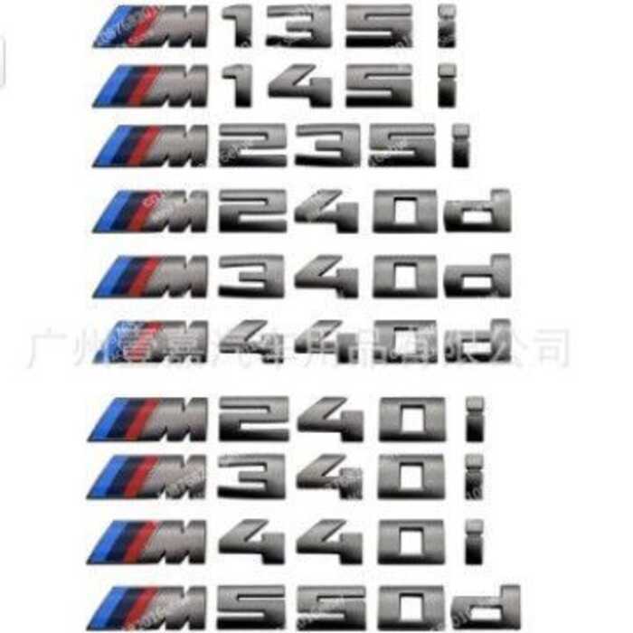 Thích Hợp Cho Xe BMW M Logo Sửa Đổi Phong Cách Mới 5 Series 7 Series M760Li M140i M440i Logo Xe Hơi 