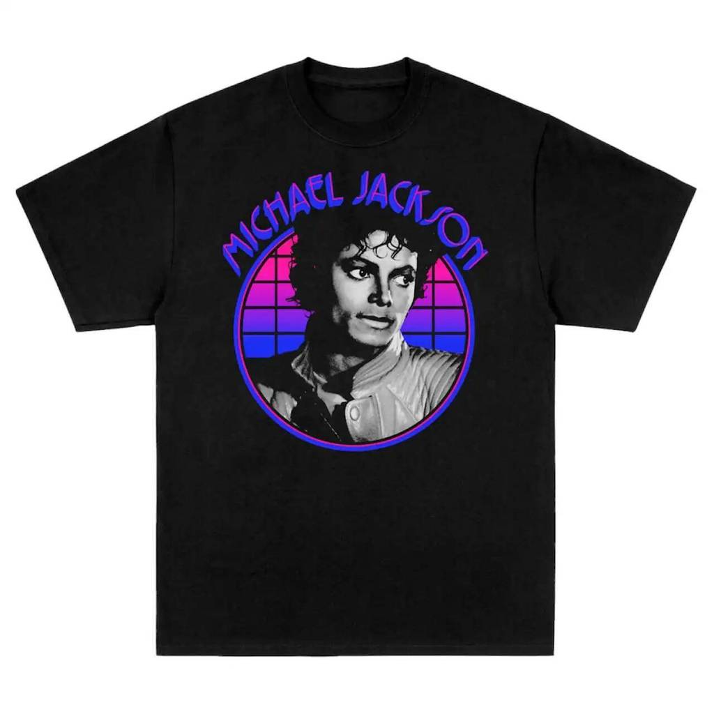 Michael Jackson Michael Jackson Vintage High Street Trend Áo thun nam ngoại cỡ Áo thun nam nữ
