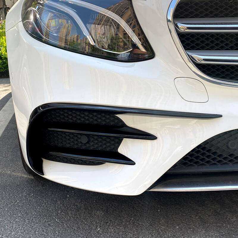 6 Chiếc Cản Trước Đèn Sương Mù Lông Mày Lưới Tản Nhiệt Bao Viền Cánh Gió Cho - E Class W213 E200 E26