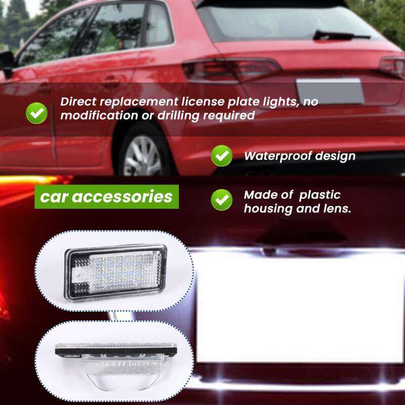 Đèn LED Ô Tô Biển Số Đèn Trắng Cho A3 S3 8P A4 B6 B7 A5 A6 4F A8 S8 C6 Auto Pro Zone