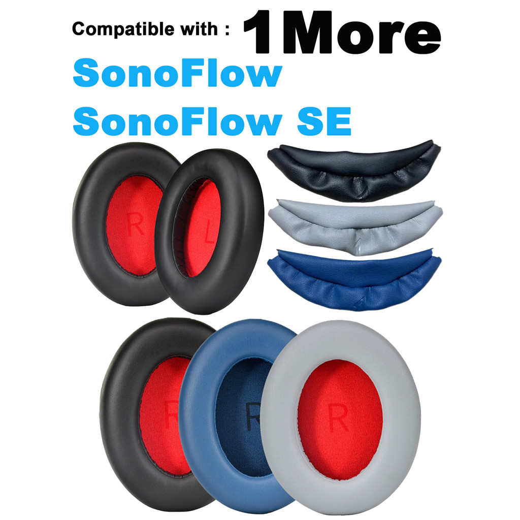 Thích hợp cho 1More SonoFlow / SonoFlow SE tai nghe có thể thay thế miếng bọt biển bông tai