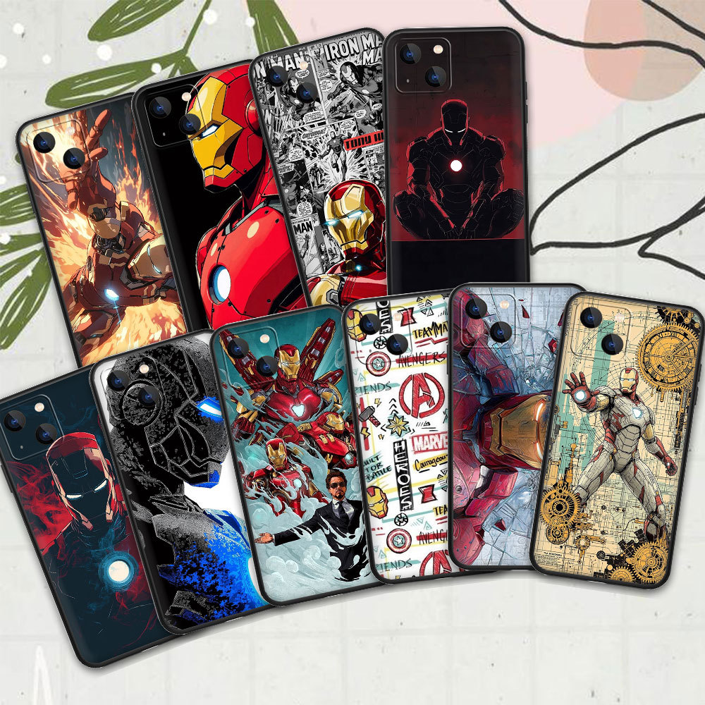 Ốp Điện Thoại Silicon TPU 4H54 Marvel Iron Man Cool Samsung Galaxy S23 Fe S23ultra S23 Plus S22 5G S