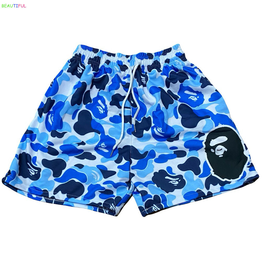 Quần short / quần short BAPE / quần short bóng rổ / thăng hoa đầy đủ / in DTF GIÀY Mesh