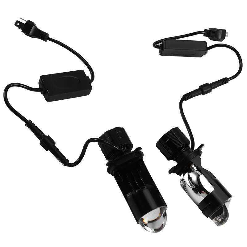 A82 H4 Ống Kính Đèn Pha Đèn LED Mini Máy Chiếu Kép Bóng Đèn HIB2 Cho Ô Tô Xe Máy Auto Pro Zone