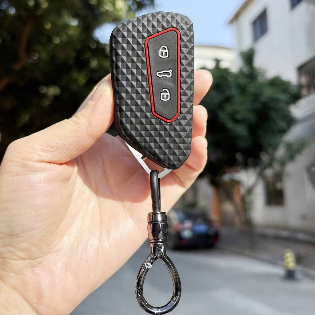 Dành Cho VW Golf 8 Mk8 GTI GTD R ID3 ID4 2020 Cupra Formentor Trang Trí Mềm Chìa Khóa Xe Skoda Octav