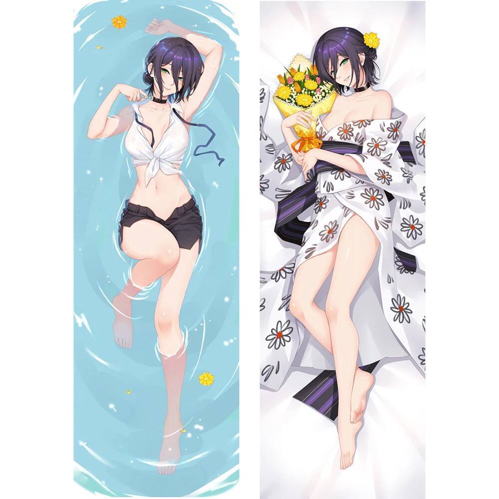 Dakimakura Anime Cưa Xích Người Makima Reze Body Gối Cosplay In Hai Mặt Ném Ôm Đệm Otaku Quà Tặng