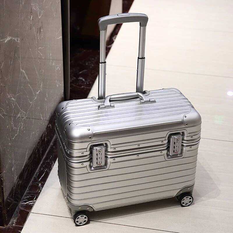 Vali cabin hợp nhôm magie cao cấp, đựng máy ảnh, vali du lịch bằng kim loại 18 inch, 20/22 inch