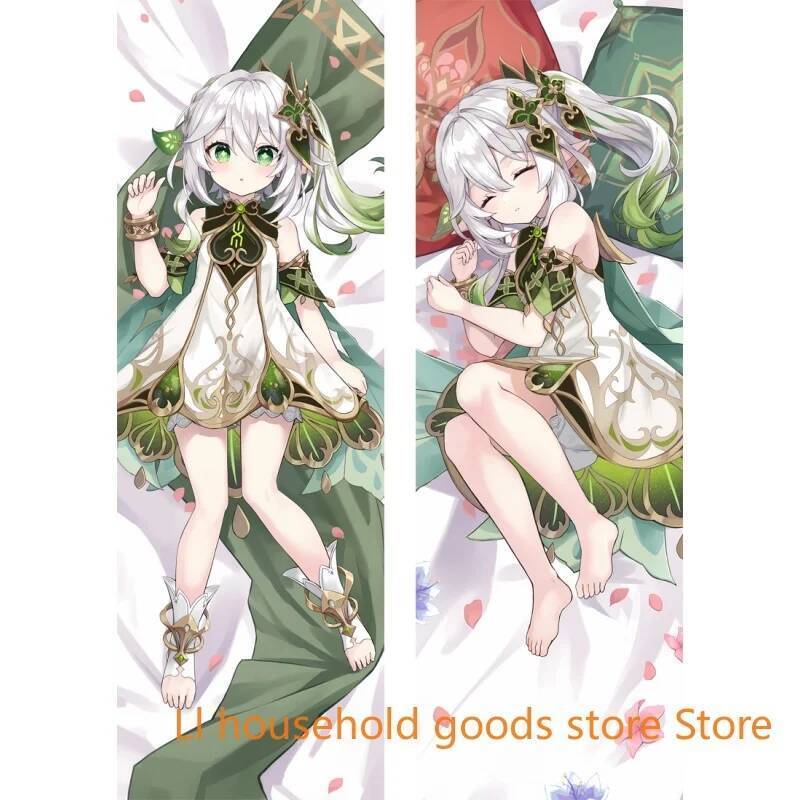 Genshin Impact Nahida Cosplay Ôm Thân Gối Dài Dakimakura Bao Trang Phục Gối