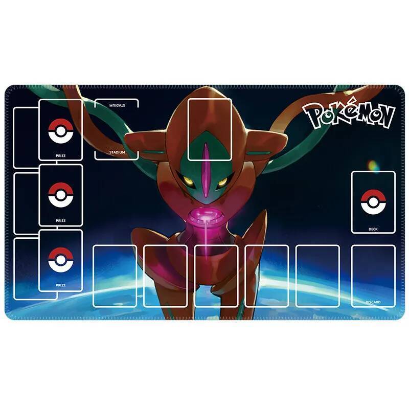 600X350X2Mm Diy Ptcg Lucario Card Battle Mat PtCG Squirtle Single Player Board Game Card Duel Plate 