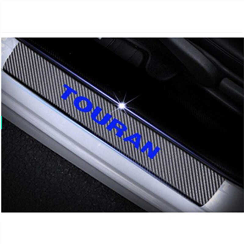 Thích Hợp Cho Xe Volkswagen Turan touran Cửa Xe Ngưỡng Bảo Vệ Miếng Dán Sợi Carbon Miếng Dán Xe Hơi 