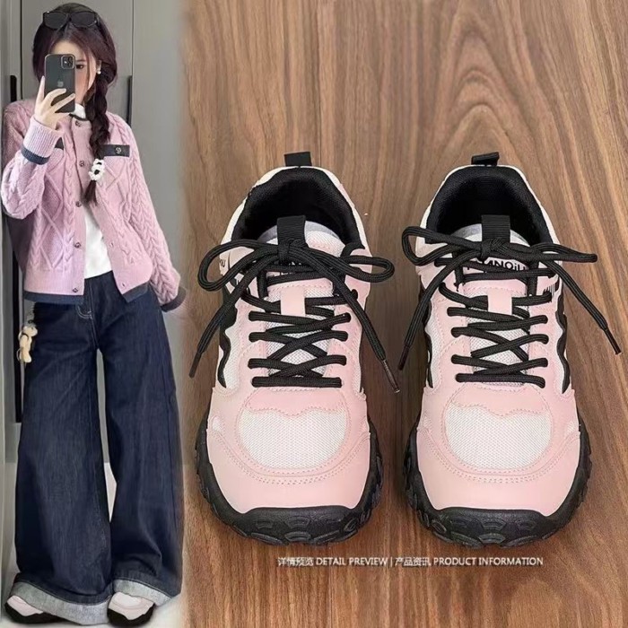 High-looking Campus Style Outdoor Hiking Shoes For Women, Versatile Casual Campus Non-slip And Wear