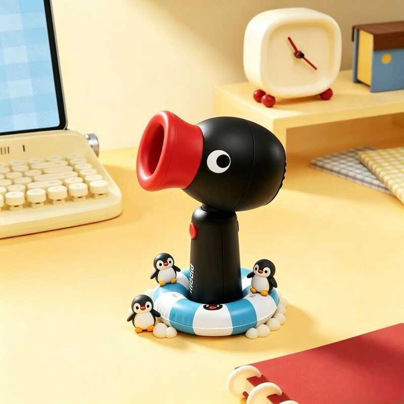 mini hè Pingu Quạt cầm tay ngoài trời mát mẻ tiện dụng - Món quà hoàn hảo cho mùa tốt nghiệp và sinh