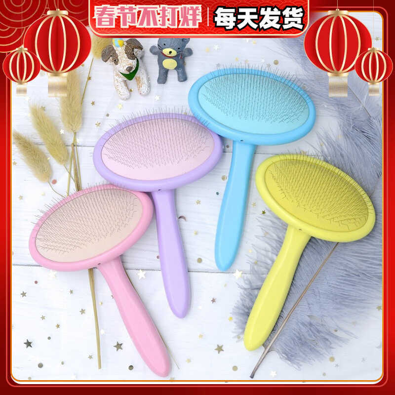 Lược kim chải lông thú cưng Ayers dành cho chó có thắt nút nhỏ dài tay chải lông cho tóc xoăn Teddy 