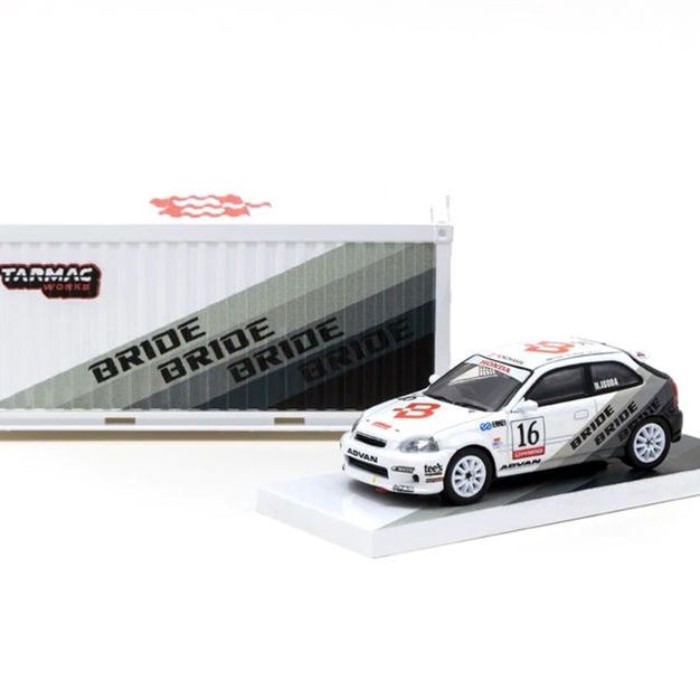 Tarmac TW Hợp Kim Model 1: 64 Honda Civic TYPE R EK9 BRIDE