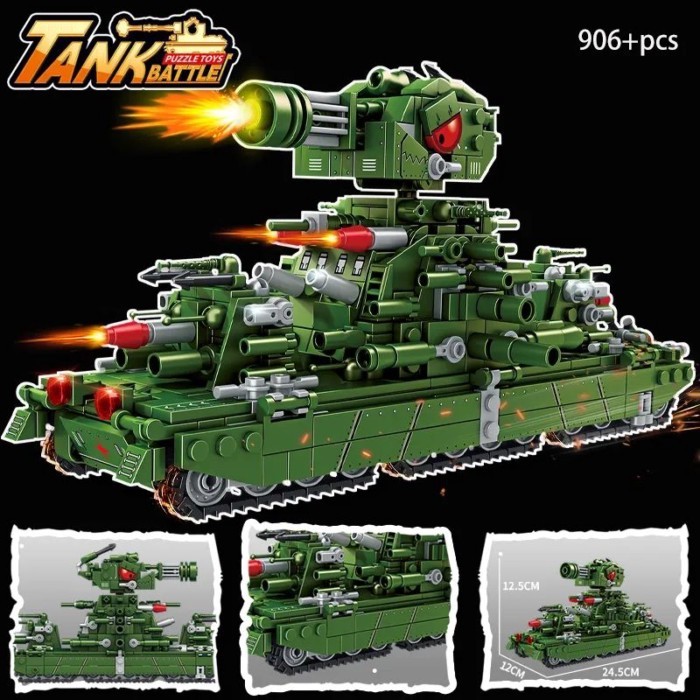 🌈 Đồ chơi khối xây dựng lắp ráp quái vật thép Liên Xô KV-99 Hell KV44 mới
