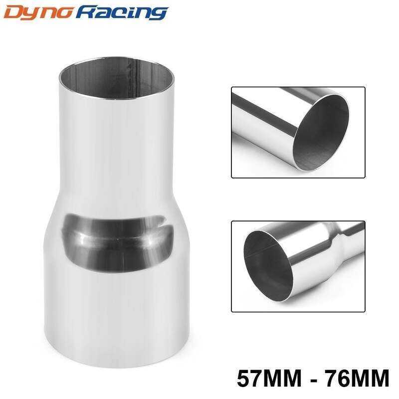 57MM ĐẾN 76MM Ống xả 2 bước Bộ chuyển đổi giảm tốc Ống kết nối Ống thép không gỉ Nón Auto Pro Zone