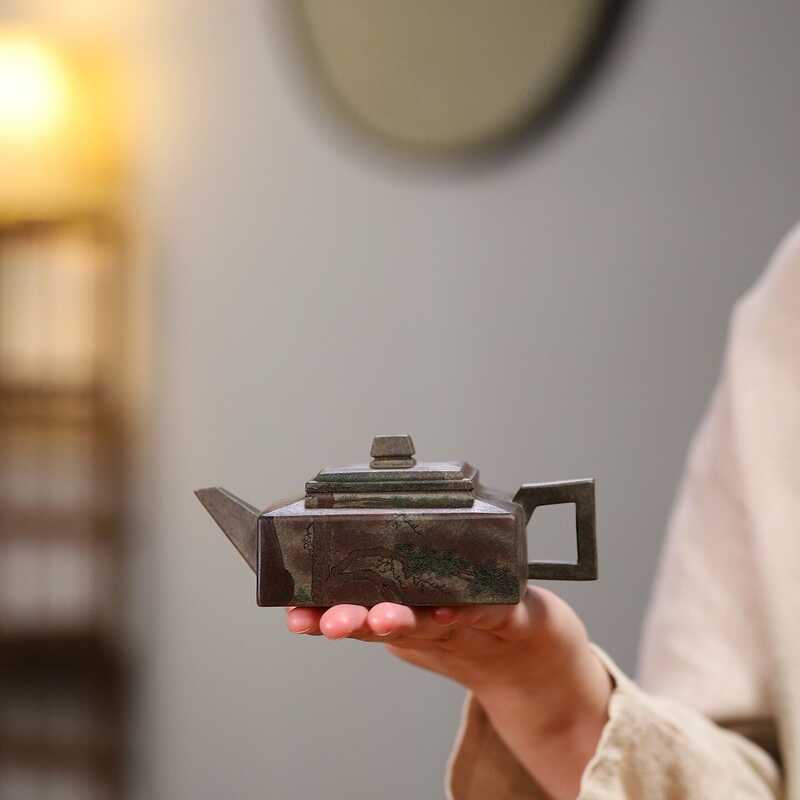 Ấm tím Nghi Hưng chính hãng, bộ trà Kung Fu, đất sét Fangshan Yishi, Longbei Qing cao cấp, 240cc
