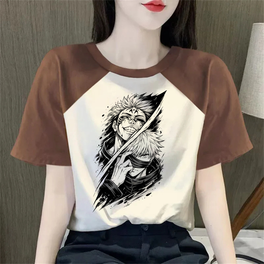 Jujutsu Kaisen áo thun shoujo nhật bản gothic 80s đồ họa áo thun nhật bản đồ họa giá rẻ