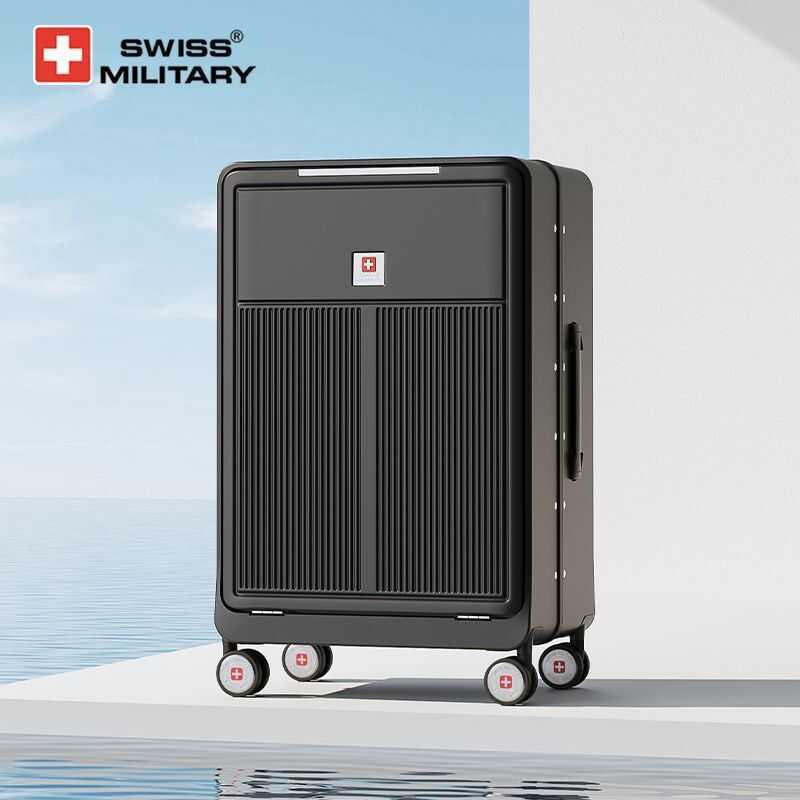 SWISS MILITARY Swiss Army Knife Hộp Mật Khẩu Mở Phía Trước Du Lịch Chính Hãng Phong Cách Vali Kéo