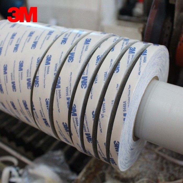 Ống Hút 3M9448A Màu Trắng Hai Mặt Dính Mạnh Siêu Dính Siêu Mỏng Trong Suốt Không Đánh Dấu Nhiệt Độ C