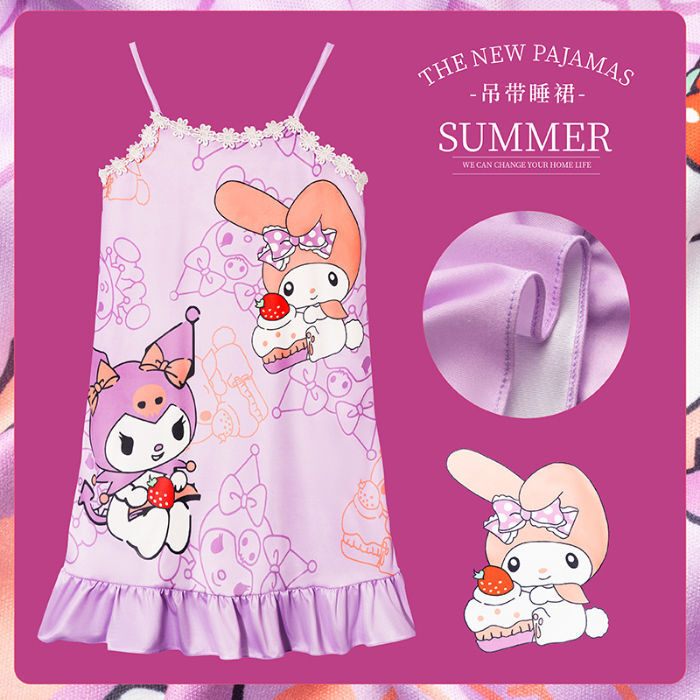 Flash Sale Baby Clothes Cinnamoroll Kids Sleeveless Sling Pyjamas Delightful Girls' Home wear for 6 