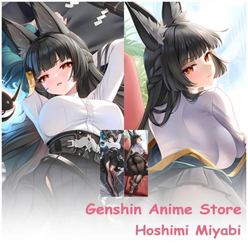 Anime Hoshimi Miyabi Body Dakimakura Gối Cosplay Đạo Cụ Anime Hai Mặt In Otaku Ném Gối Dakimakura