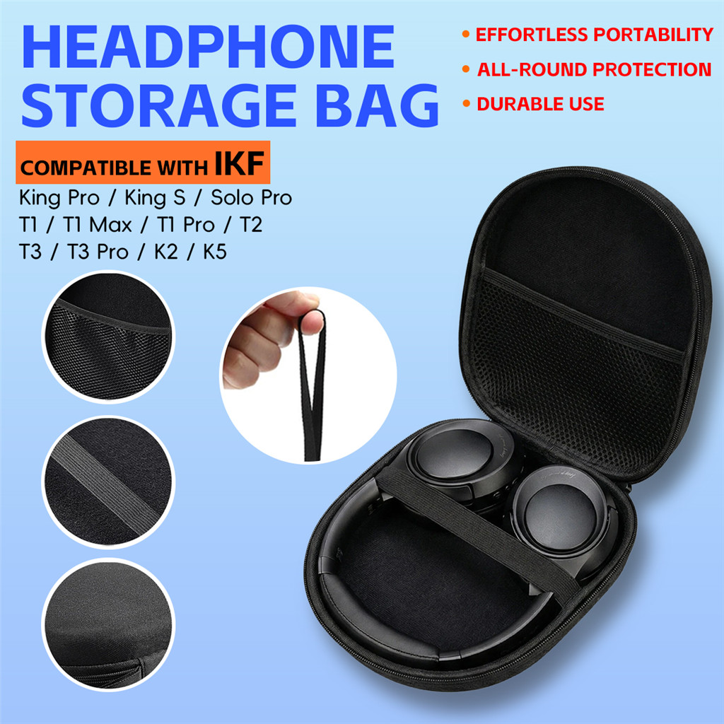Tương thích với iKF K2 K5 King S Solo T1 Max T2 T3 Pro FM Rona Black EVA Tai nghe Hộp đựng di động c
