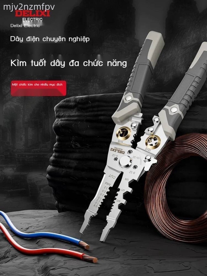 [ 𝐇𝐎𝐓 𝐃𝐄𝐀𝐋] Kìm Delixi, chuyên cho thợ điện, dụng cụ chức năng để tuốt cáp, kìm bấm dây và c