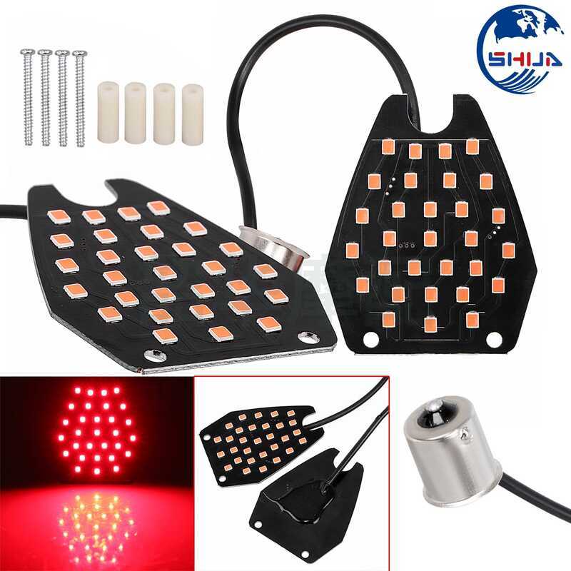 Phụ Kiện Sửa Đổi Xe Máy 1156 Đèn Đỏ Bảng Tín Hiệu LED Đèn Báo Đuôi Đèn Phanh Ban