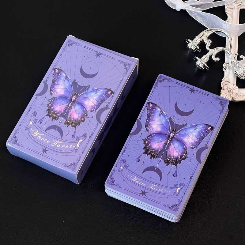 Tarot Classic HighValue Purple Butterfly 78 Tarot Cards Party Starter Cards Tarot Cards Tarot Cards