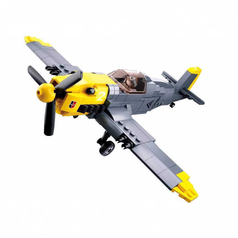 Little Luban Lắp Ráp Đồ Chơi Giáo Dục Trẻ Em Máy Bay BF109 Fighter 0692