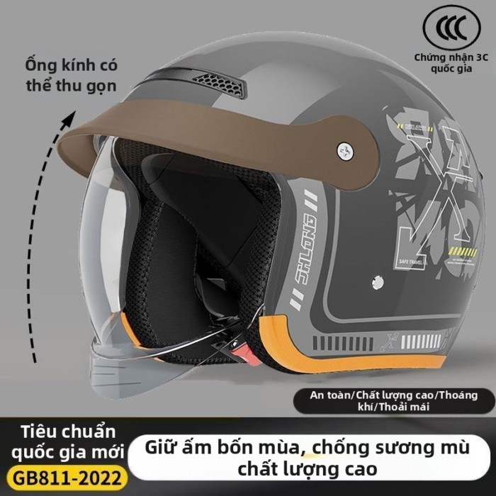 Mũ bảo hiểm pin điện mới được chứng nhận 3c để giữ ấm trong mùa đông