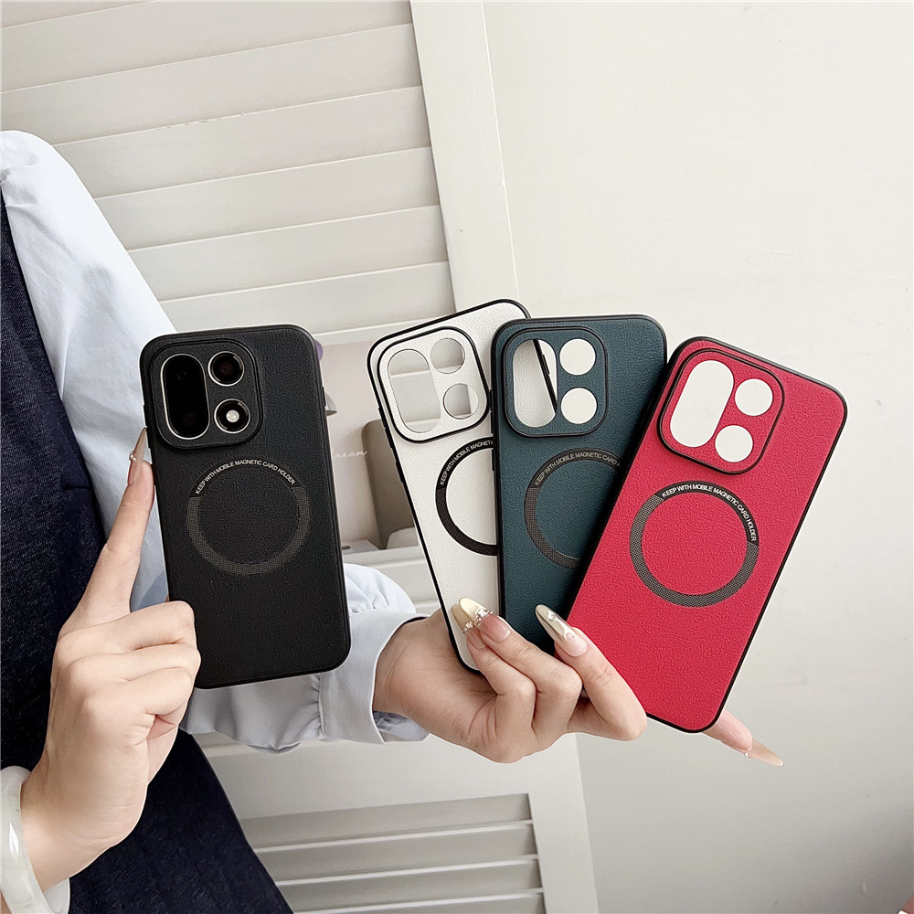 Ốp Lưng Cho OnePlus 15 13 13T 13R ⭐Vỏ điện thoại bằng da PU từ tính⭐ Vỏ chống sốc Mags 1 + OnePlus15