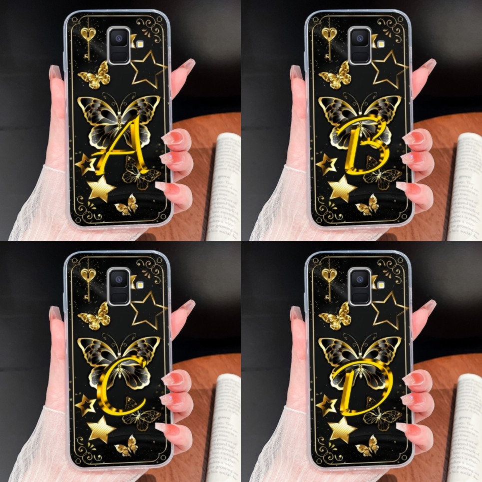 Dành Cho Samsung Galaxy A6 Plus A6S Ốp lưng Ngôi Sao Thời Trang Chữ Nhẹ Ốp Lưng Mềm Mỏng TPU Trong S
