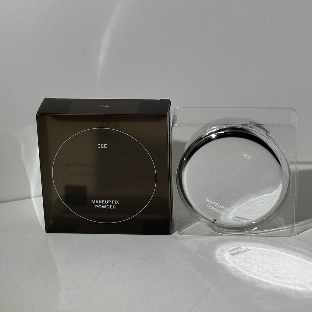 Bắn thật❤ Hàng mới về 34 3ce Soft Focus Fixing Trang điểm Hộp bạc ép bột 9g Hàng có sẵn Hai màu Số. 