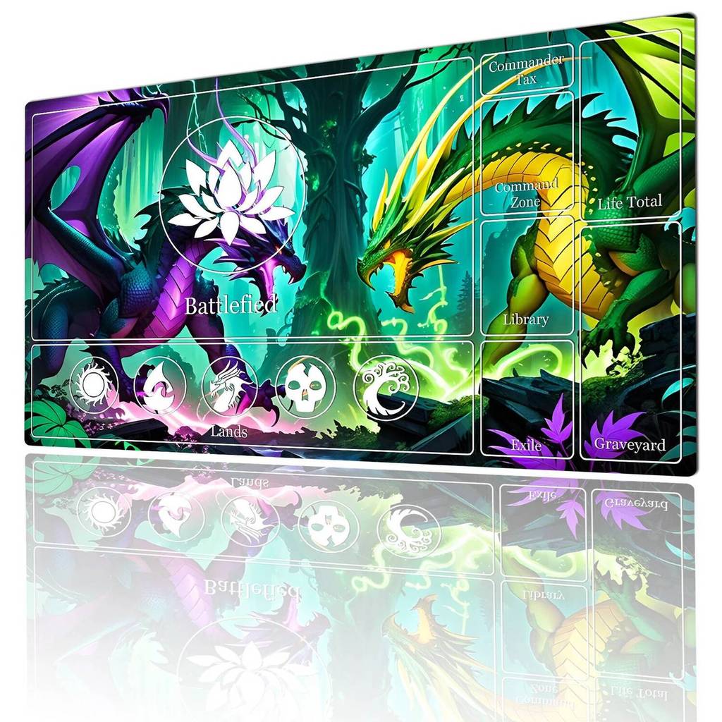 Epic khổng lồ rồng miếng lót chuột Magic card trận chiến thảm chơi game TCG Commander Playmat game t