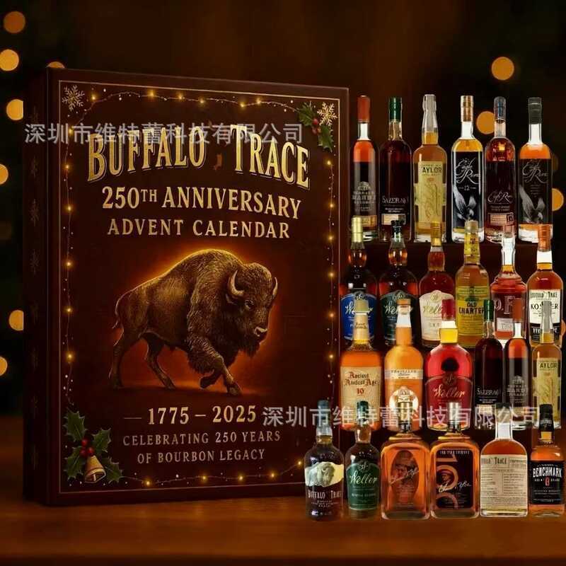 Uffalo Trace Buffalo Trace Phiên bản kỷ niệm 250 năm Hộp quà lịch đếm ngược Giáng sinh