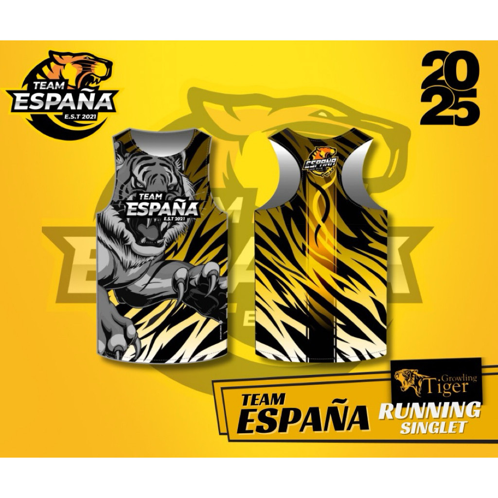 (JING01) Team España Running / Gym Singlet