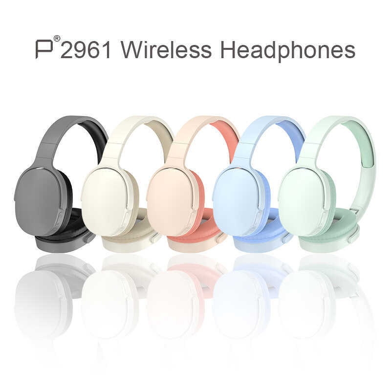 Tai nghe không dây P P2961 Tai nghe nửa gói âm thanh nổi Bluetooth 5.3 Mẫu riêng tư