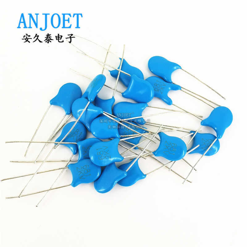 Chính hãng 2KV 681 Tấm Sứ Điện Áp Cao Tụ Điện 2000V Cắm Thẳng Tụ Điện Cao Áp 680PF Xanh Dương