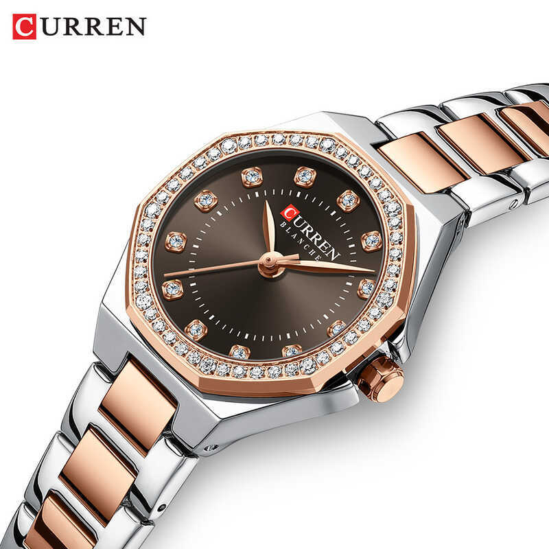 Đồng hồ nữ Curren Curren Curren 9100 Đồng hồ nữ thời trang Đồng hồ đeo tay bằng thép thông thường Đồ