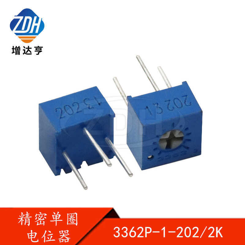 3362P-202 Có Thể Điều Chỉnh Điện Trở Có Thể Điều Chỉnh Chiết Áp Vòng Đơn Chính Xác 3362P 2K