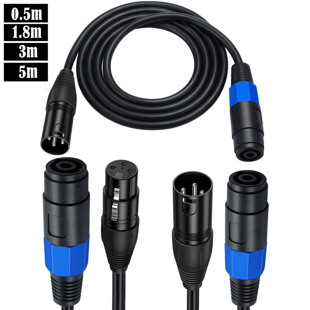 SpeakOn Nữ Sang XLR Nam / Nữ Cáp Pro DJ PA Gig Loa Sân Khấu Micro Cáp Dữ Liệu 3Pin 3P