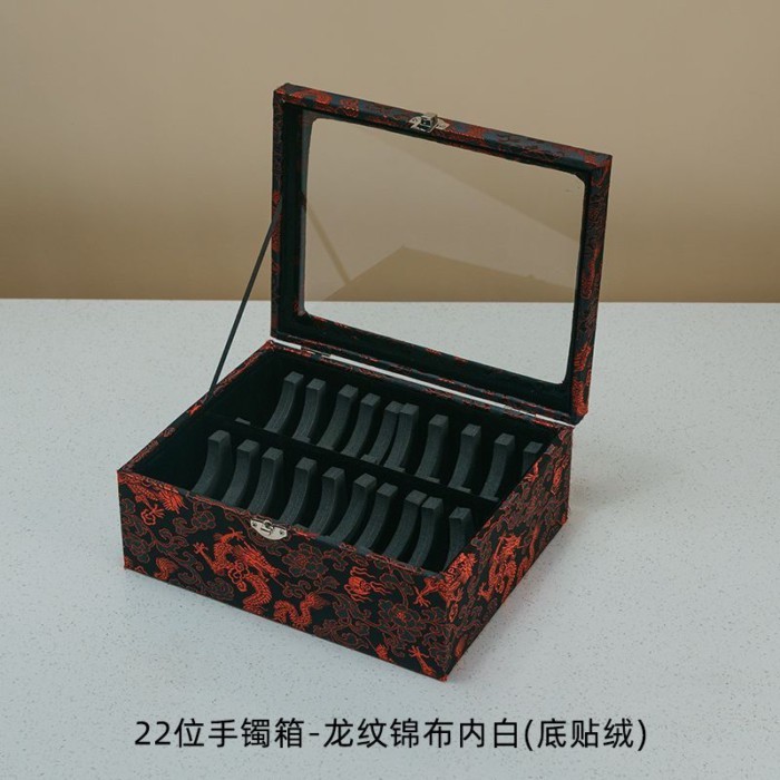 Cao Cấp Vòng Tay Hộp Bảo Quản 44-bit 22-bit Vòng Tay Ngọc Cương Vòng Tròn Lớn Miệng Vòng Tay Bảo Quả