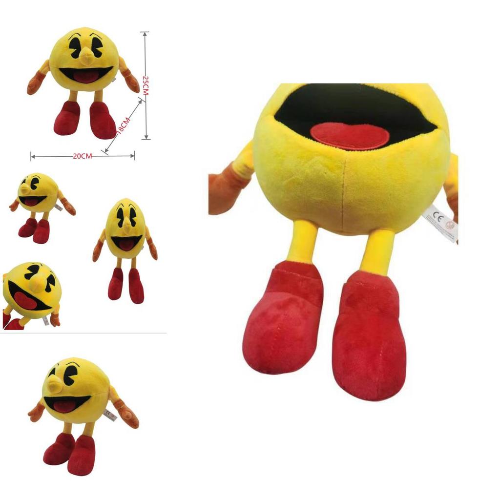 Pacman Boxer Mềm Mại Sang Trọng Đồ Chơi Búp Bê Nhồi Bông Màu Vàng Trẻ Em Sinh Nhật Xmas